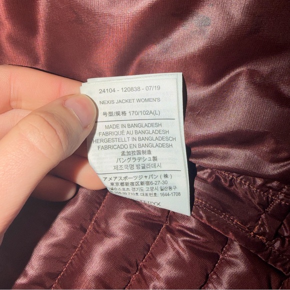 Arc'teryx Nexis Puffer Jacket Burgundy Red Women’s Sz L - Picture 7 of 10